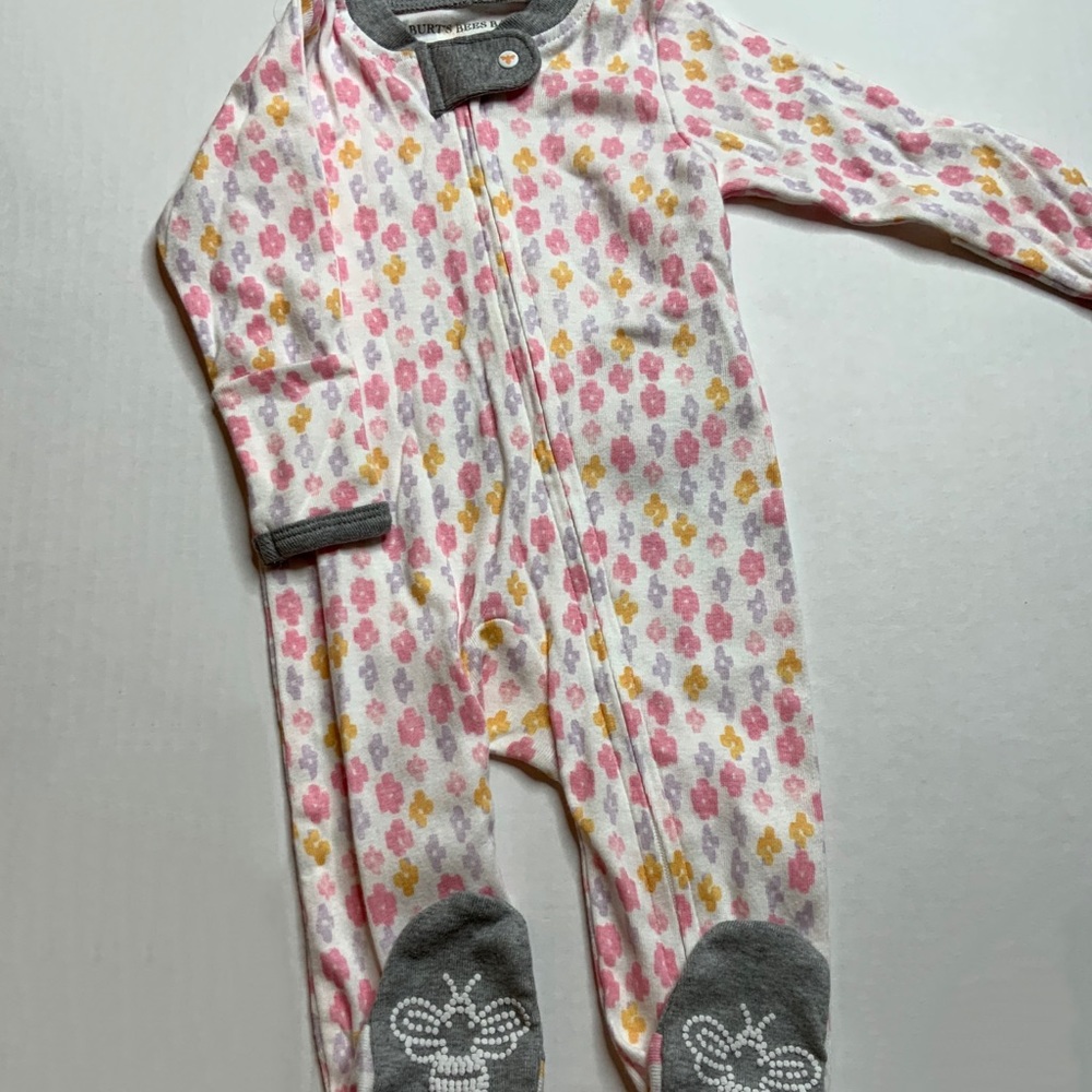 (3/$12) 0-3 month burts bees sleeper footsie